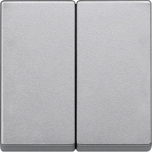 Лицевая панель Schneider Electric Merten System M для 2-кл. выключателя алюминий фото Лицевая панель Schneider Electric Merten System M для 2-кл. выключателя алюминий картинка